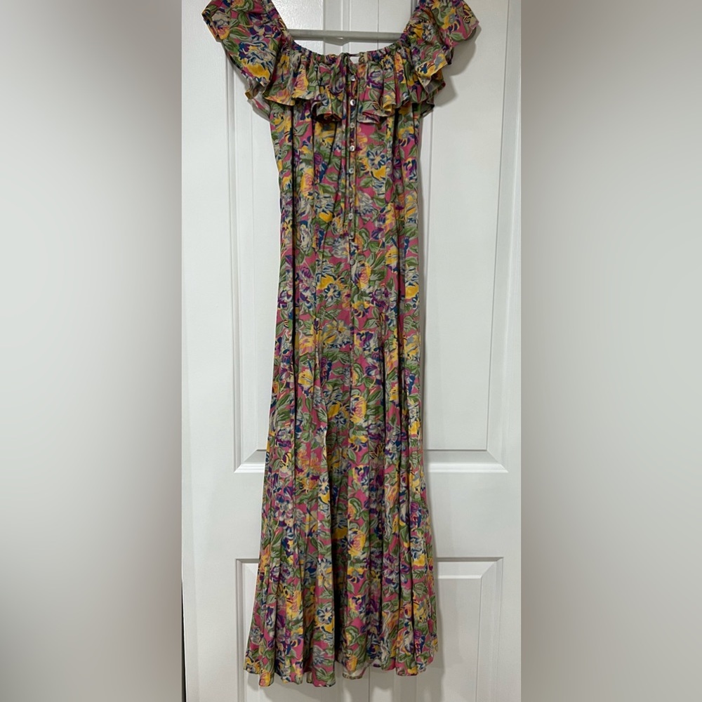 Spell Dolly Off Shoulder Floral Maxi Dress XS